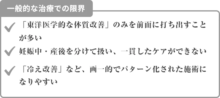 一般的な治療での限界